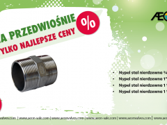Wyprzedaż w AEON -  nypel stal nierdzewna
